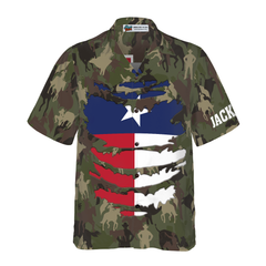 Camouflage Texas Custom Hawaiian Shirt, Unique Texas Shirt For Texas Lovers - Hyperfavor