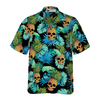 Pineapple Skull & The Tropical Leaves Hawaiian Shirt - Hyperfavor