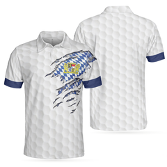 Bavaria Flag Golf Polo Shirt - Hyperfavor