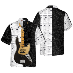 Personalized Name Guitar Custom Hawaiian Shirt - Hyperfavor