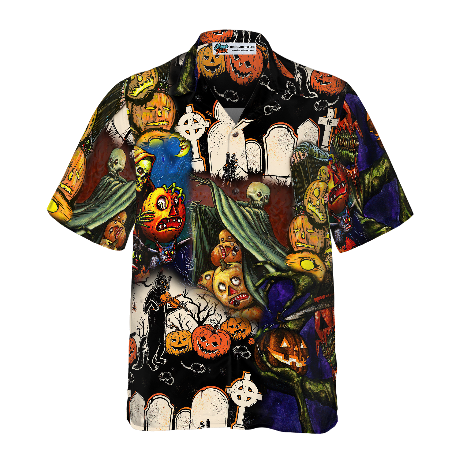 Pumpkin Night Is Coming Hawaiian Shirt - Hyperfavor