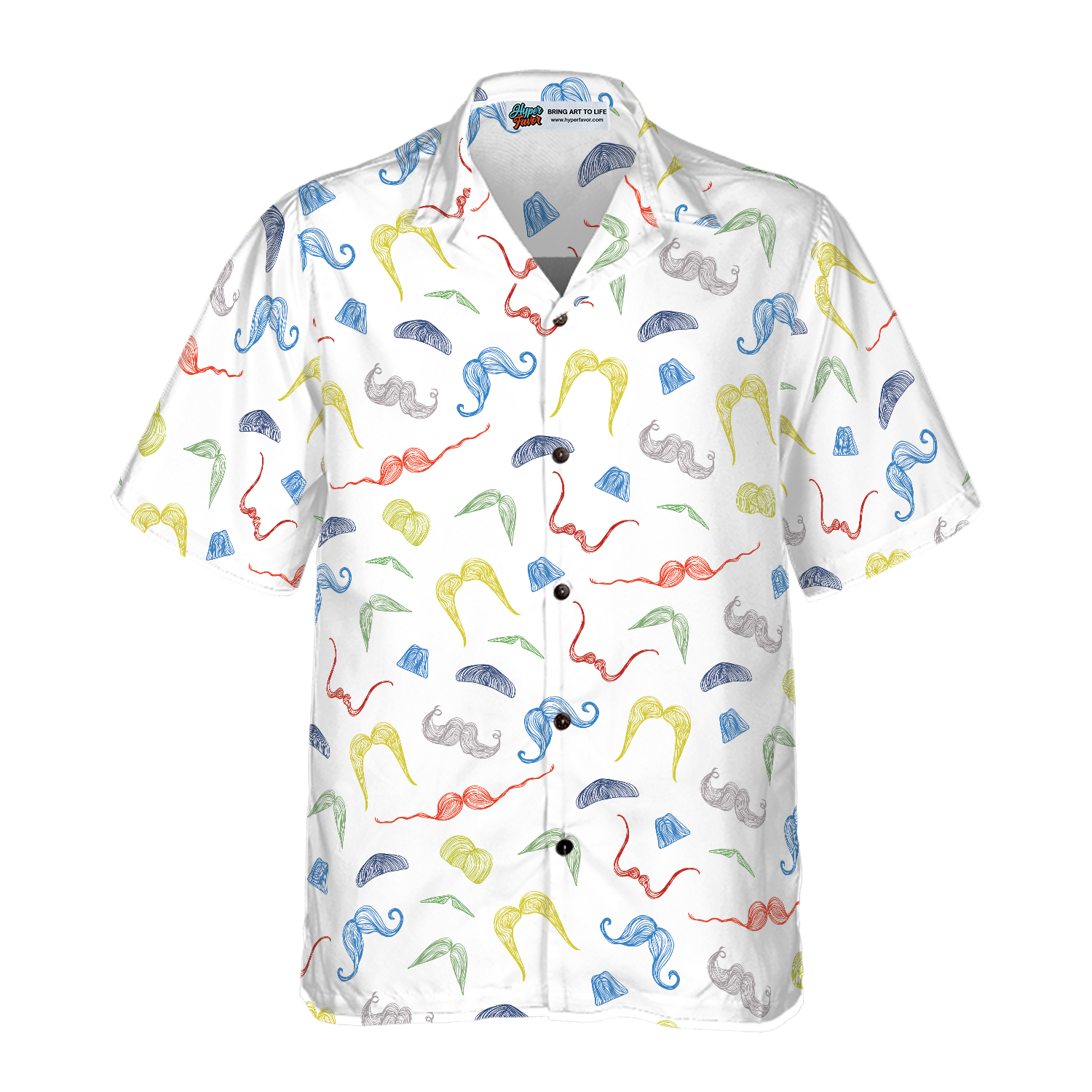 Mustache Style Hawaiian shirt - Hyperfavor