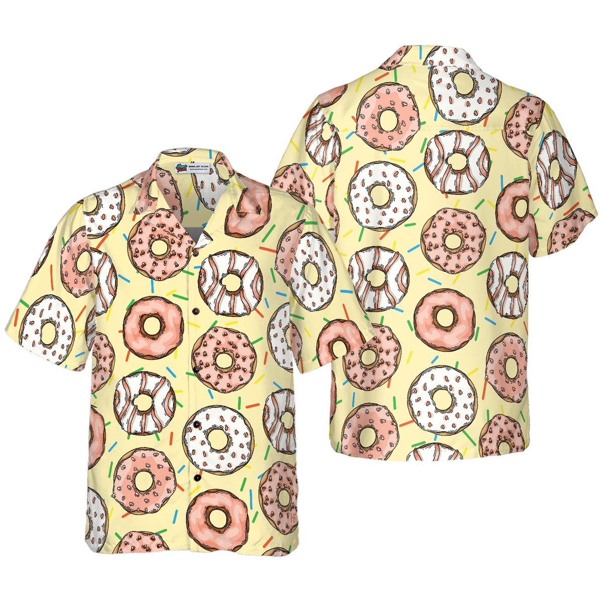 Donut Is My Life Shirt For Men Hawaiian Shirt - Hyperfavor