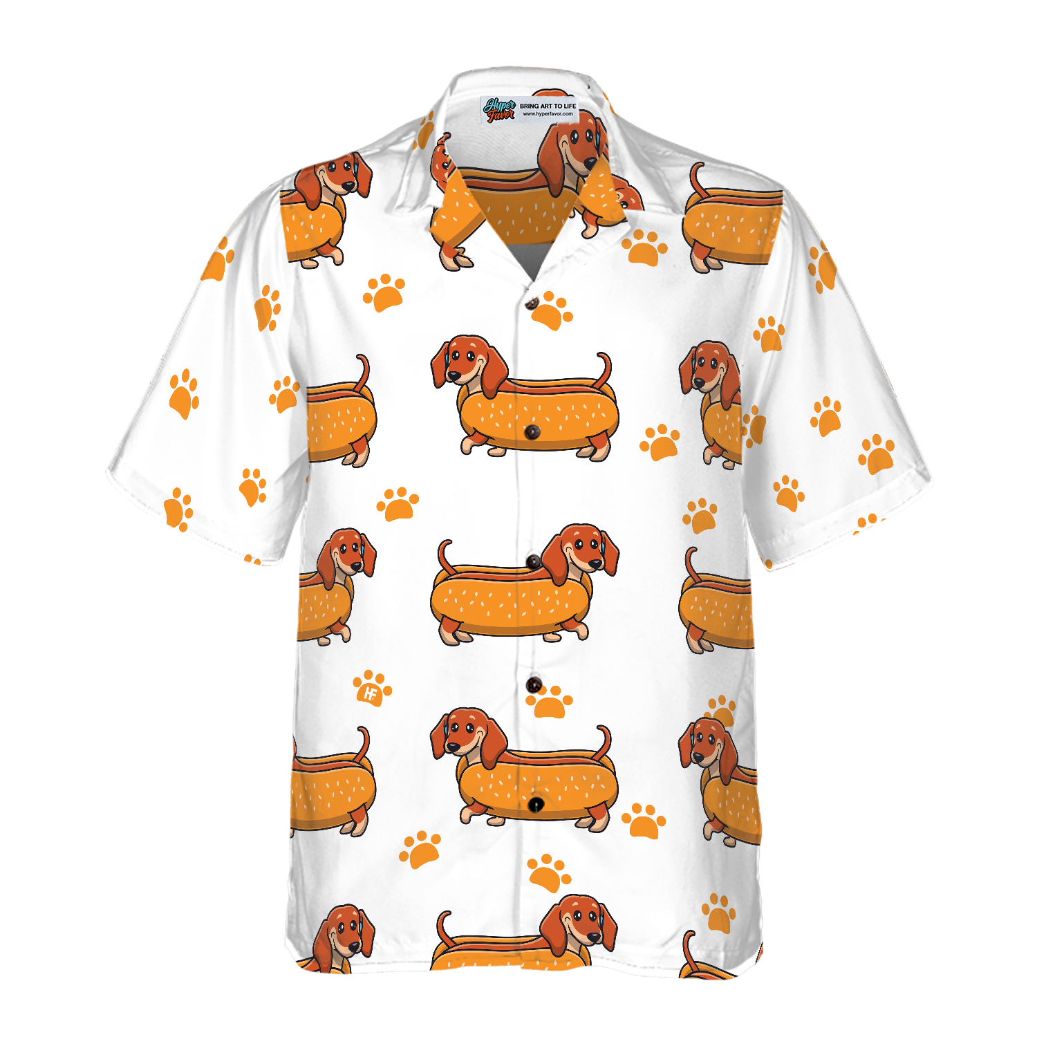 Real Hotdog Dachshund Hawaiian Shirt - Hyperfavor