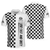 Loud Fast And Dirty Racing Polo Shirt, Black And White Checker Pattern Skull Polo Shirt, Best Racing Shirt For Men - Hyperfavor