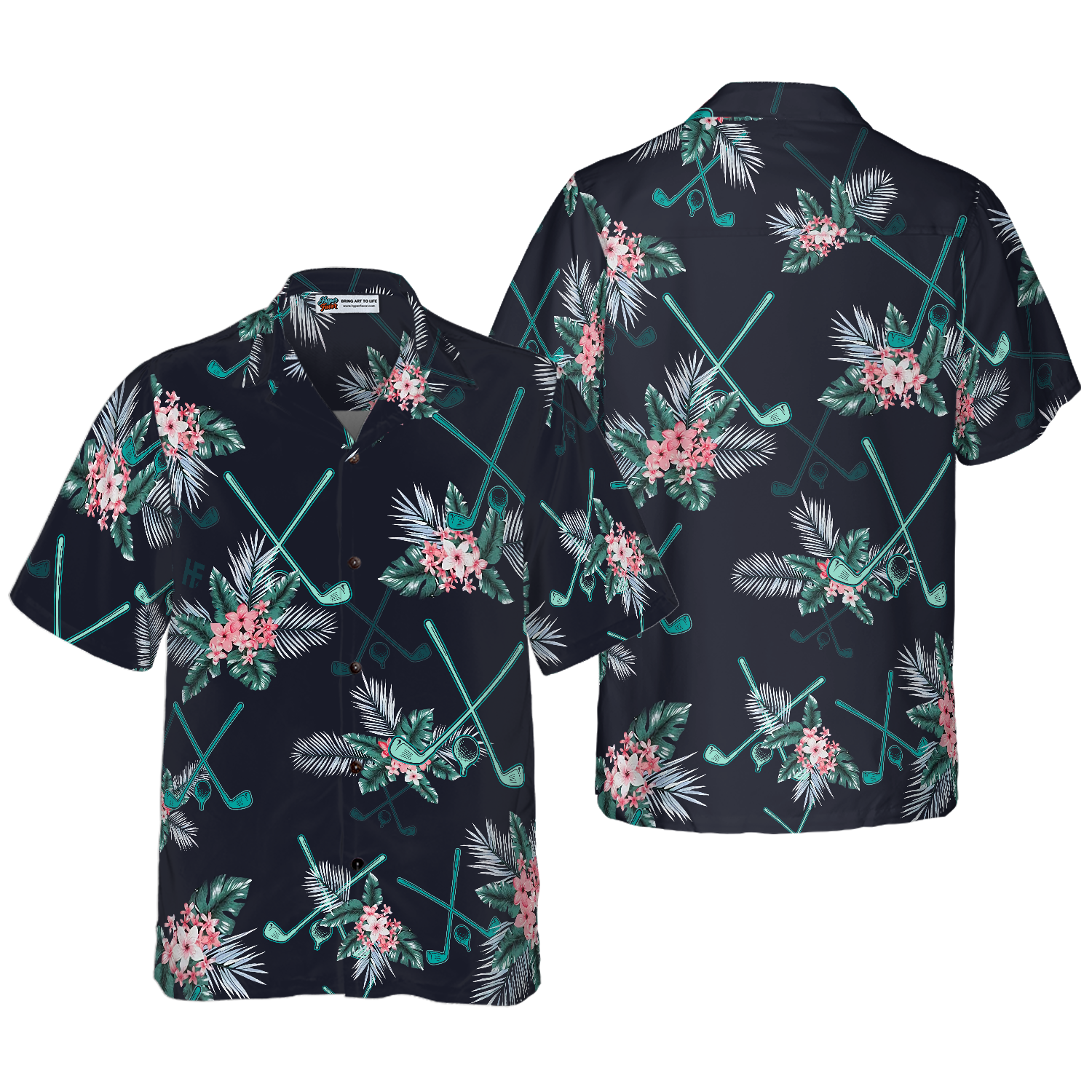 Golf Tropical Hawaiian Shirt - Hyperfavor