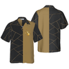 Golden Lines Golf Hawaiian Shirt - Hyperfavor