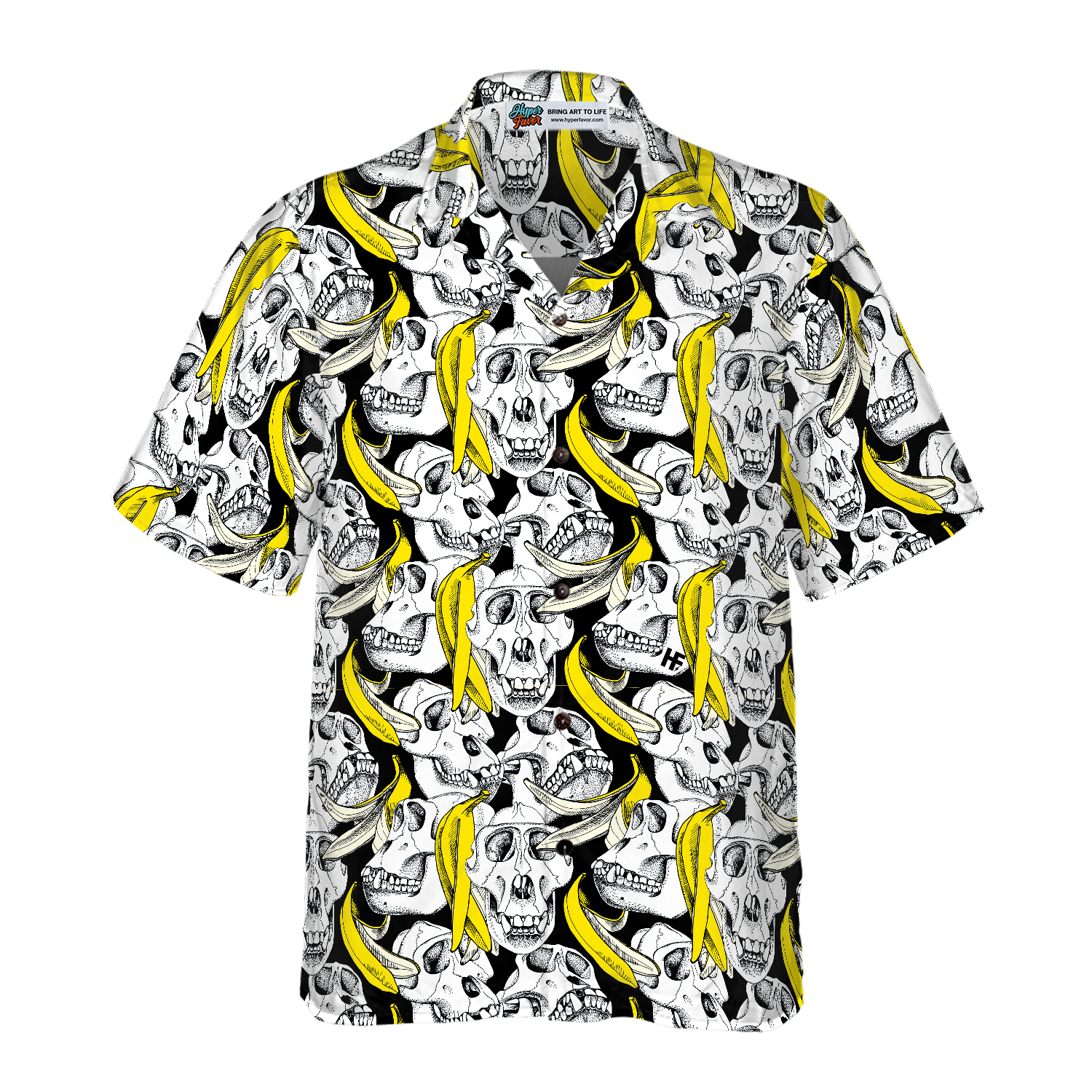 Monkey Skull Hawaiian Shirt - Hyperfavor