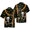 Halloween Skeleton And Monster Eyes Hawaiian Shirt - Hyperfavor