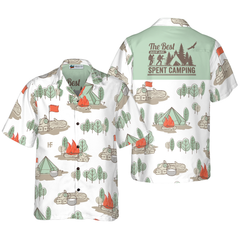 The Best Days Are Spent Camping Hawaiian Shirt - Hyperfavor