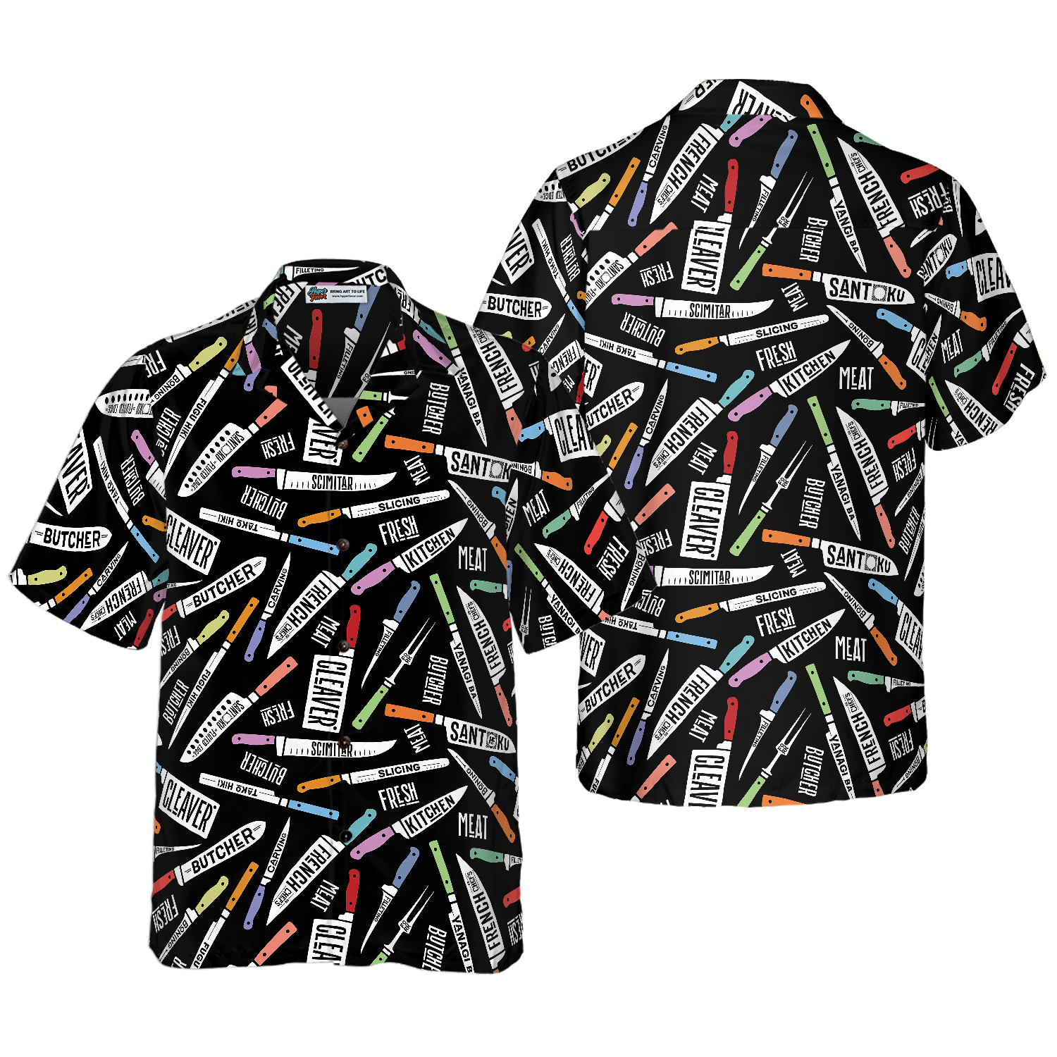 Meat & Fish Cutting Knives Chef Hawaiian Shirt - Hyperfavor