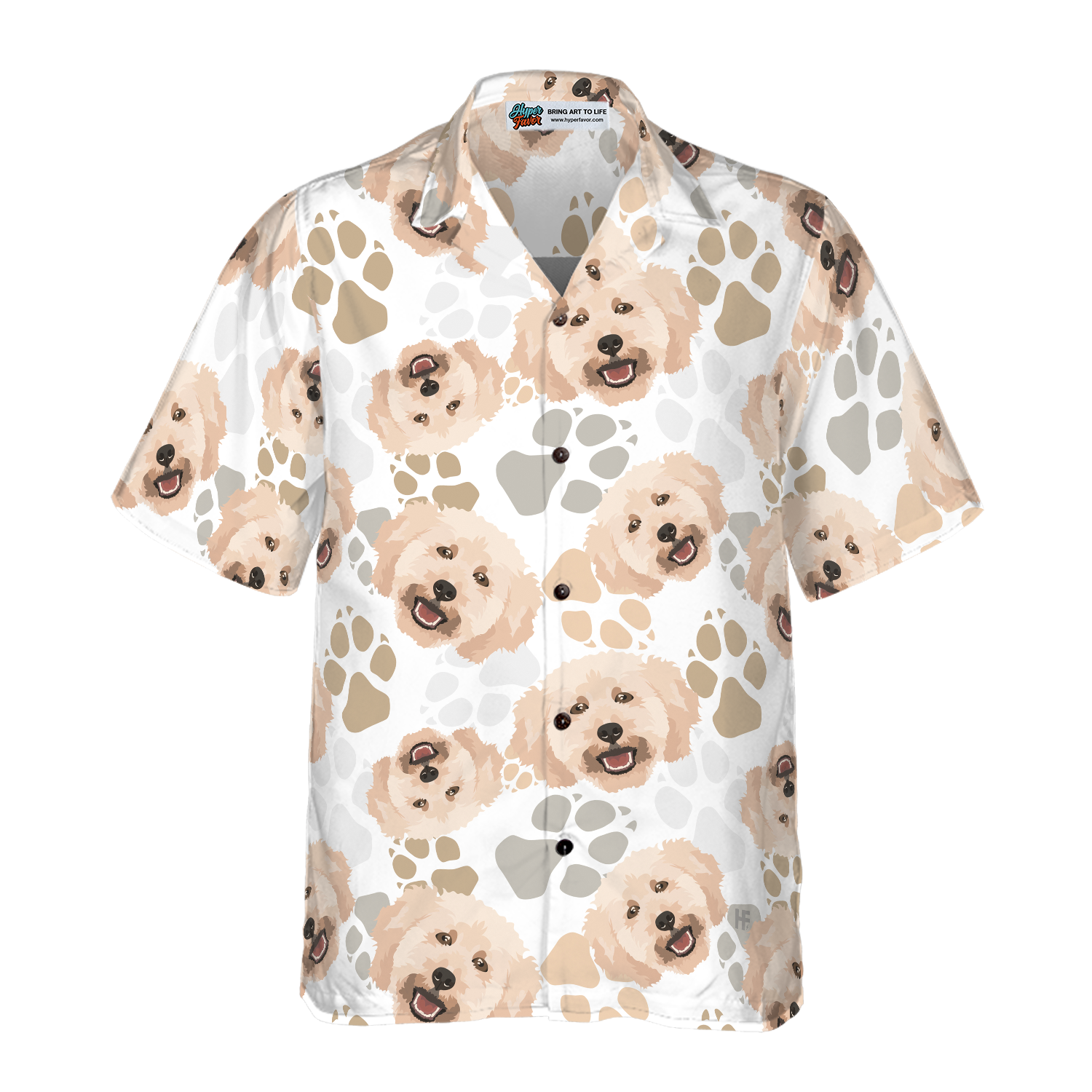 Poodles & The Paws Hawaiian Shirt - Hyperfavor