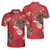 Casino Pattern Red Short Sleeve Polo Shirt, Roulette Wheel Polo Shirt, Best Casino Shirt For Men - Hyperfavor