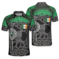 Irish St Patrick Day Polo Shirt, Best Saint Patricks Themed Shirt, Cool Gift Idea For Irish Friends - Hyperfavor