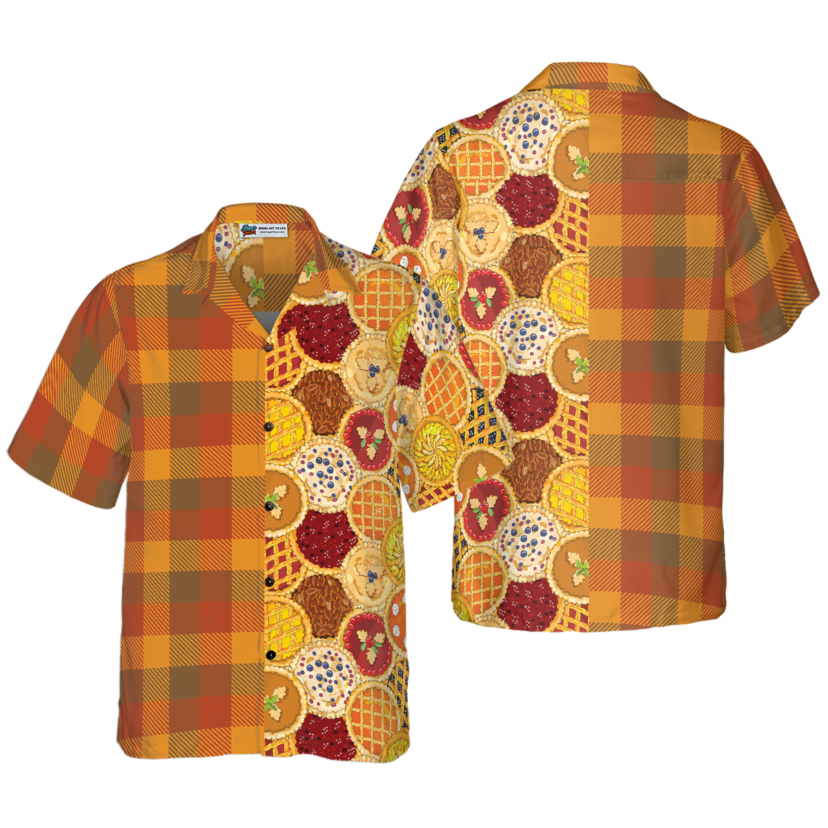 Thanksgiving Homemade Pies Hawaiian Shirt - Hyperfavor