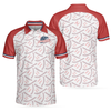 Baseball And Patriot Polo Shirt, Wide Waist Baseball Pattern Polo Shirt, Best Baseball Shirt For Men - Hyperfavor