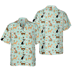 Coffee And Chihuahua Shirt For Men Hawaiian Shirt - Hyperfavor