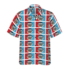 Warning Genius Work Vintage Hawaiian Shirt - Hyperfavor