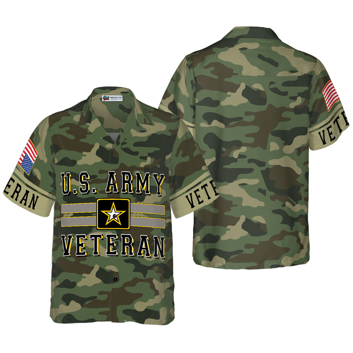 The US Army Veteran Hawaiian Shirt - Hyperfavor