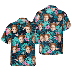 Funny Custom Face 06 Custom Hawaiian Shirt - Hyperfavor