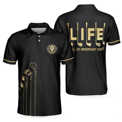 Life Is Full Of Important Choices Golf Polo Shirt, Simple Golfing Shirt Design For Golfers, Golf Club Shirt - Hyperfavor