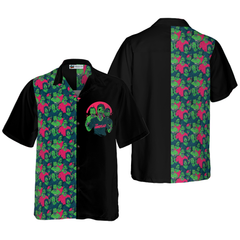 Halloween Zombie Walking Out Hawaiian Shirt - Hyperfavor