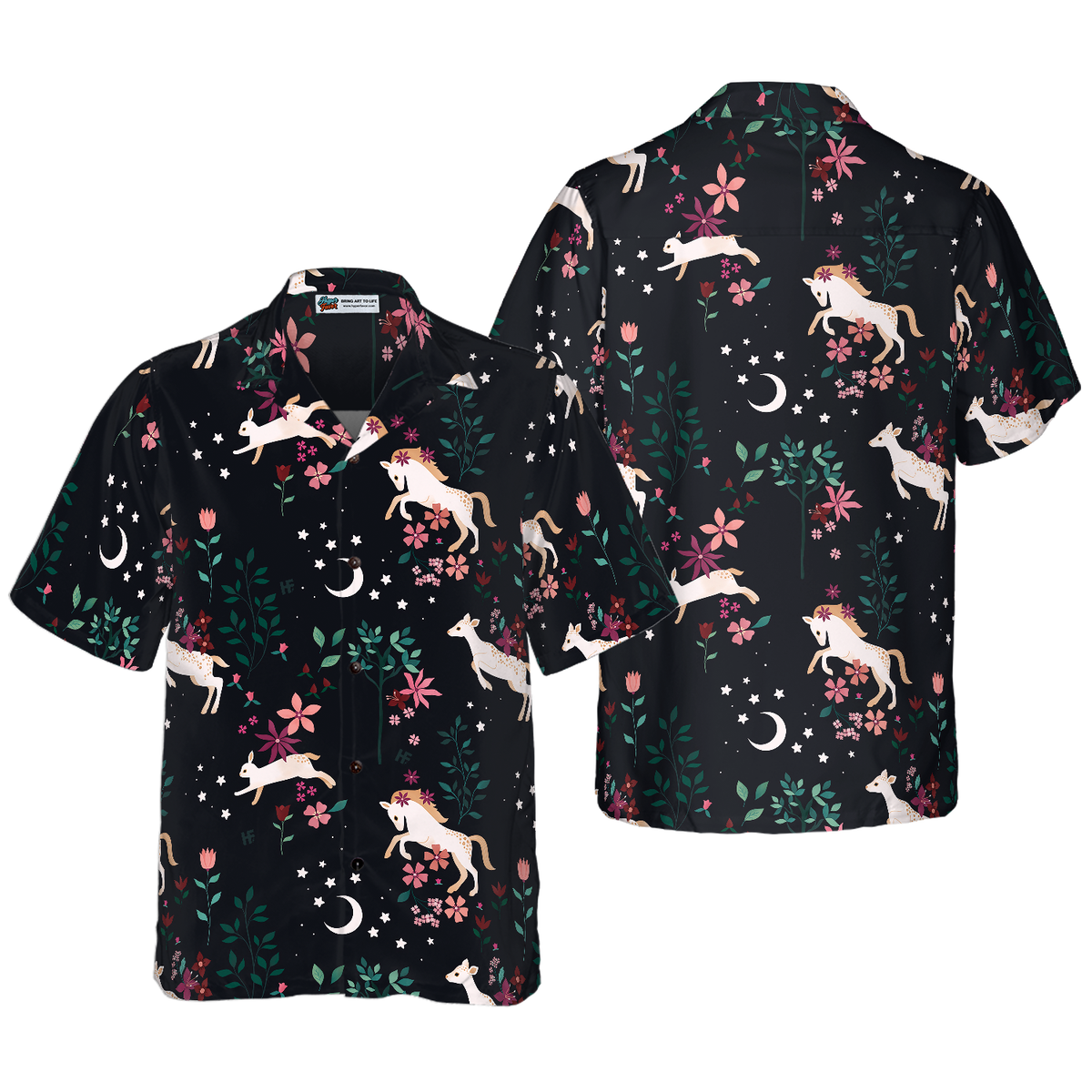 Unicorn Forest Of The Magic Hawaiian Shirt - Hyperfavor