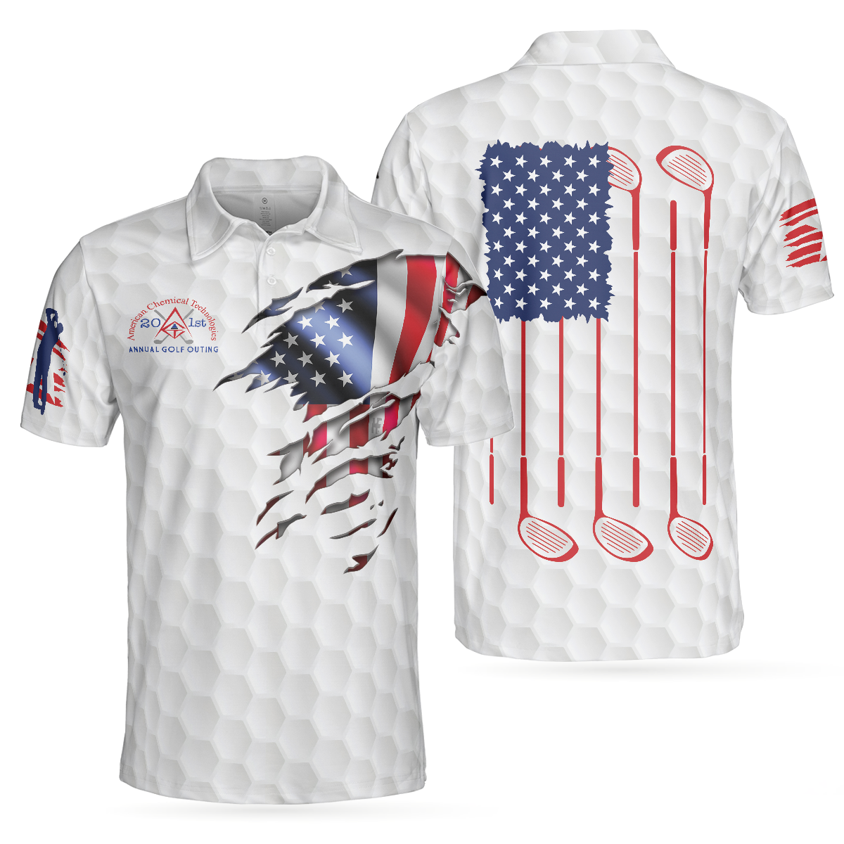 American Chemical Golf Polo Shirt - Hyperfavor