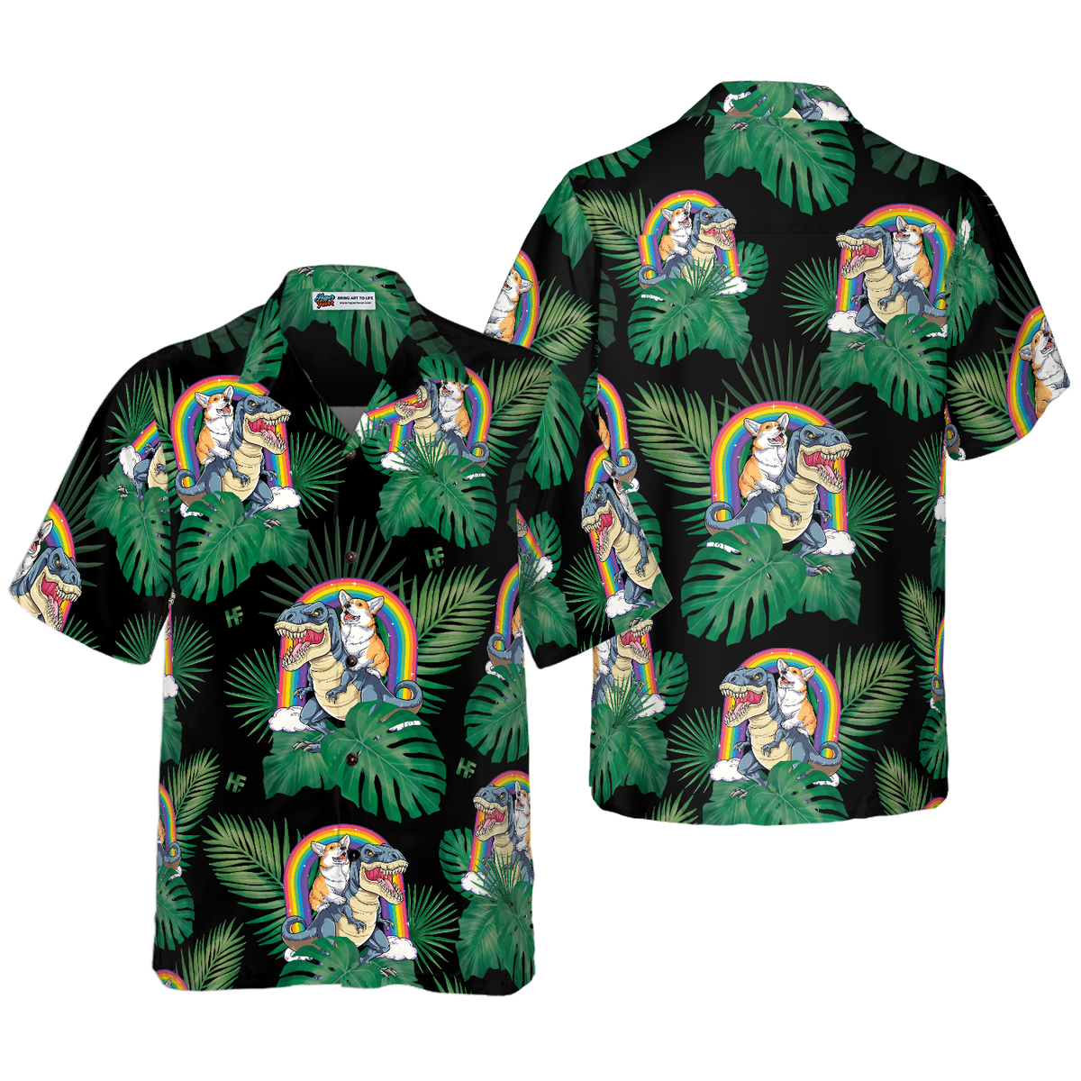 Corgi The Predator Hawaiian Shirt - Hyperfavor