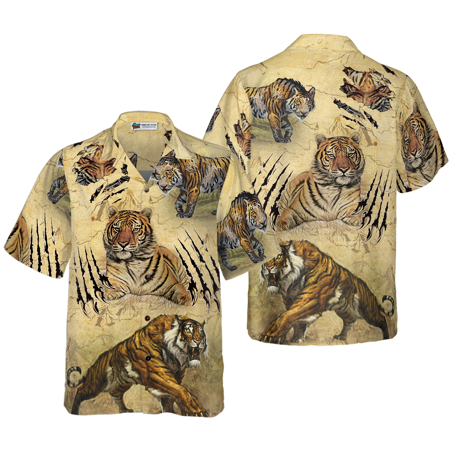 Tiger Claw Hawaiian Shirt - Hyperfavor