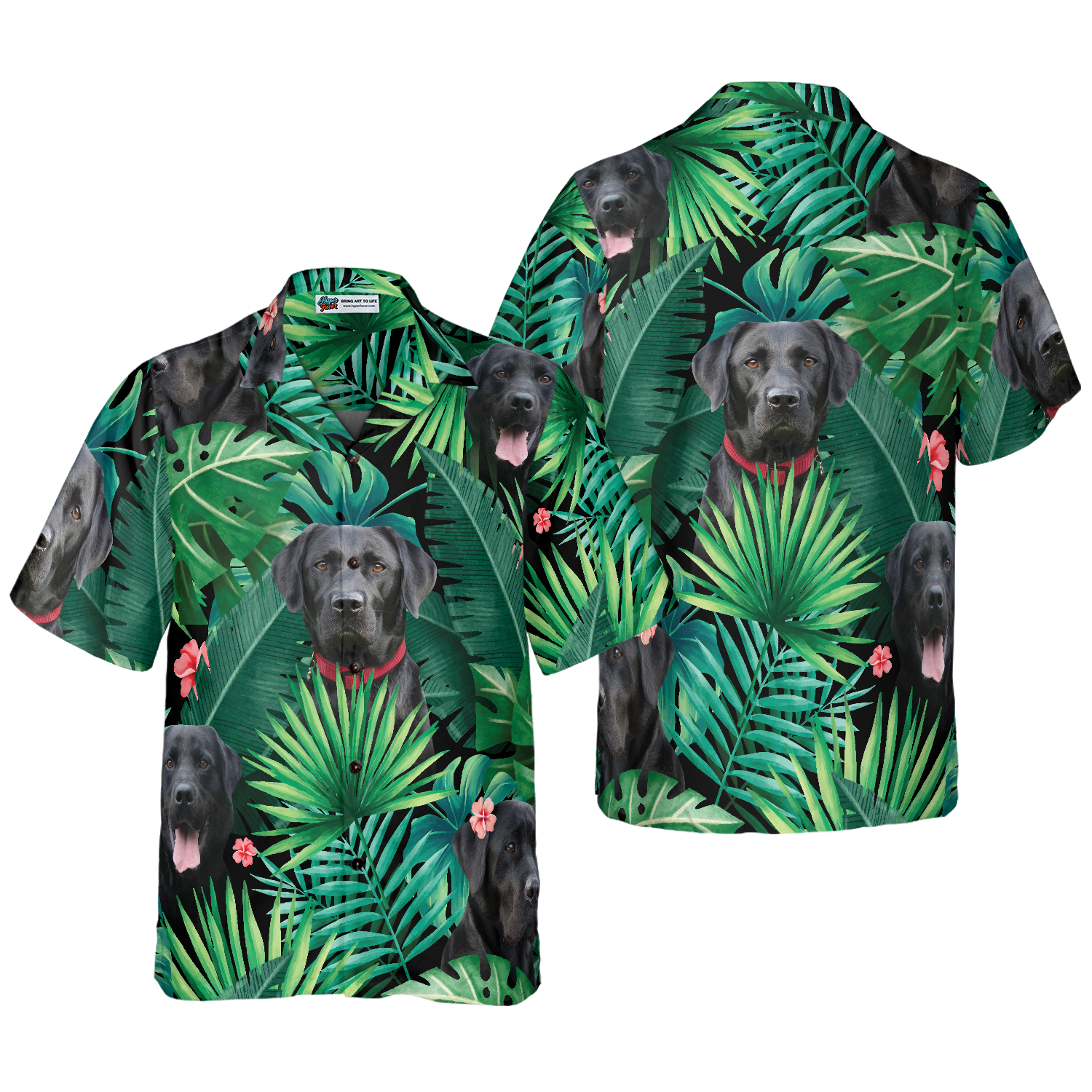 Tropical Labrador Hawaiian Shirt - Hyperfavor