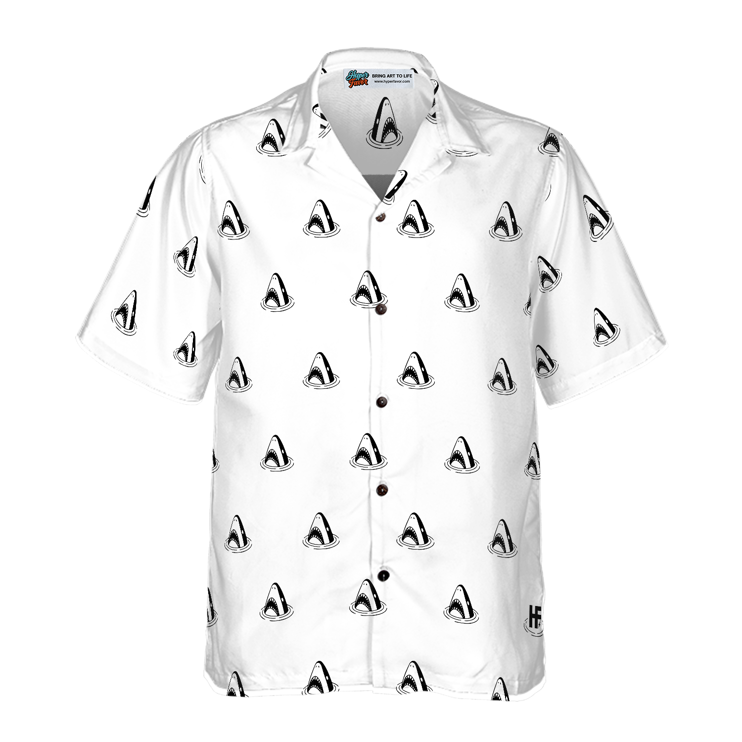 Shark Pattern 01 Hawaiian Shirt - Hyperfavor