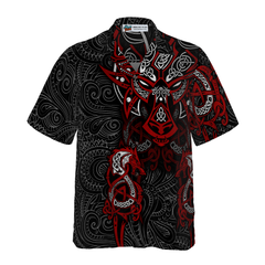 Viking Tattoo Dragon Hawaiian Shirt - Hyperfavor