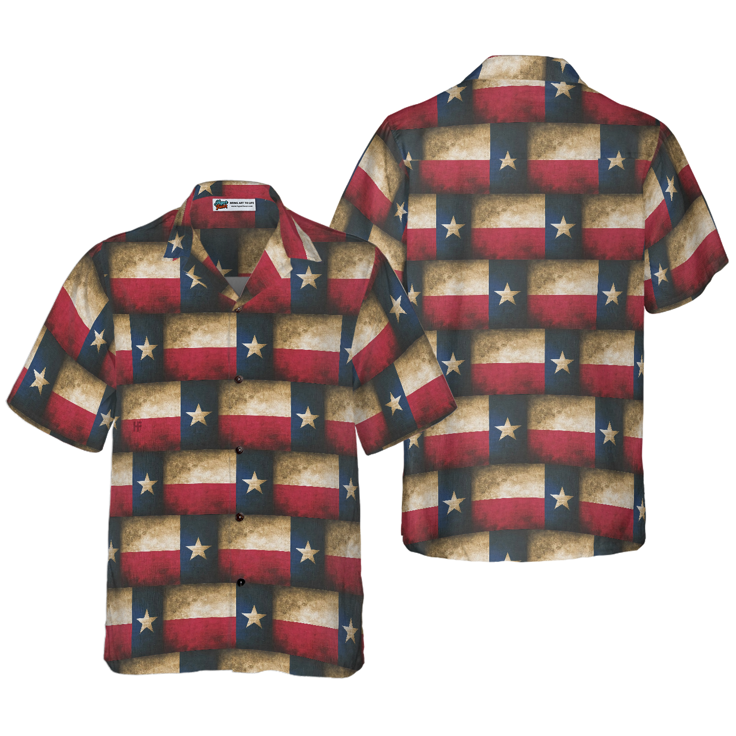 Texas Pattern Hawaiian Shirt 2 - Hyperfavor