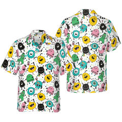 Funny Monsters Hawaiian Shirt - Hyperfavor