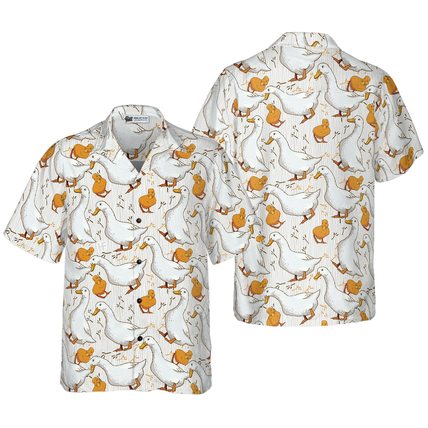 Cartoon Duck Shirt For Men Hawaiian Shirt - Hyperfavor