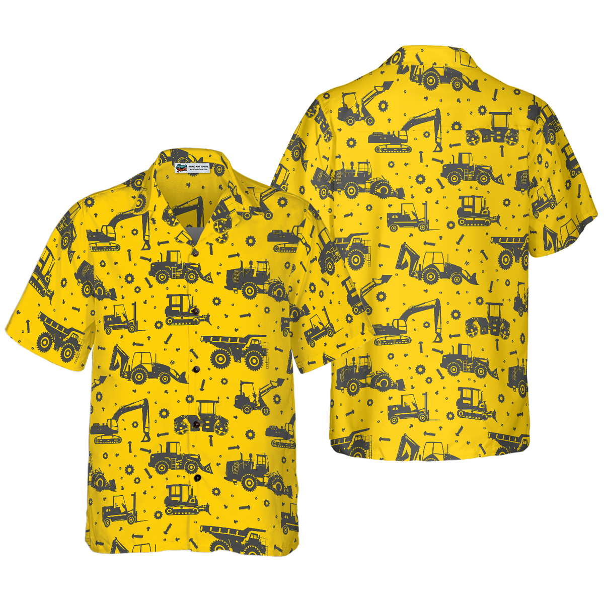 Heavy Tractor Hawaiian Shirt - Hyperfavor