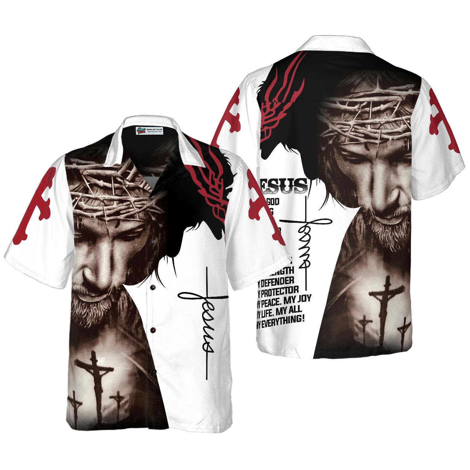 Jesus Is My Everything Hawaiian Shirt - Hyperfavor