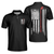 Golf Nation Short Sleeve Golf Polo Shirt, Black And White American Flag Polo Shirt, Patriotic Golf Shirt For Men - Hyperfavor