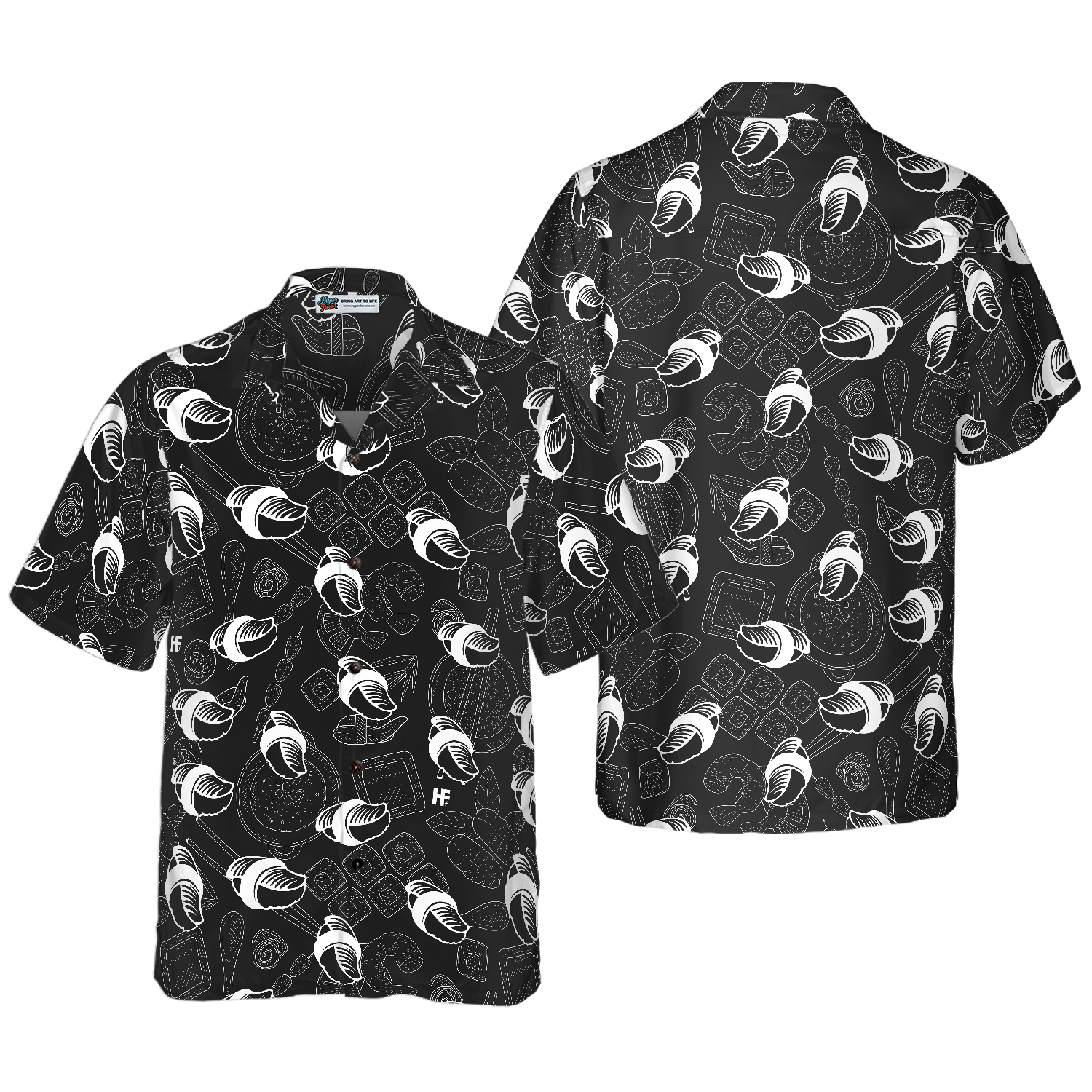 Japanese Sushi Food Hawaiian Shirt - Hyperfavor