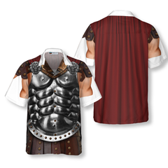 Halloween Gladiator Costume Shirt Hawaiian Shirt - Hyperfavor