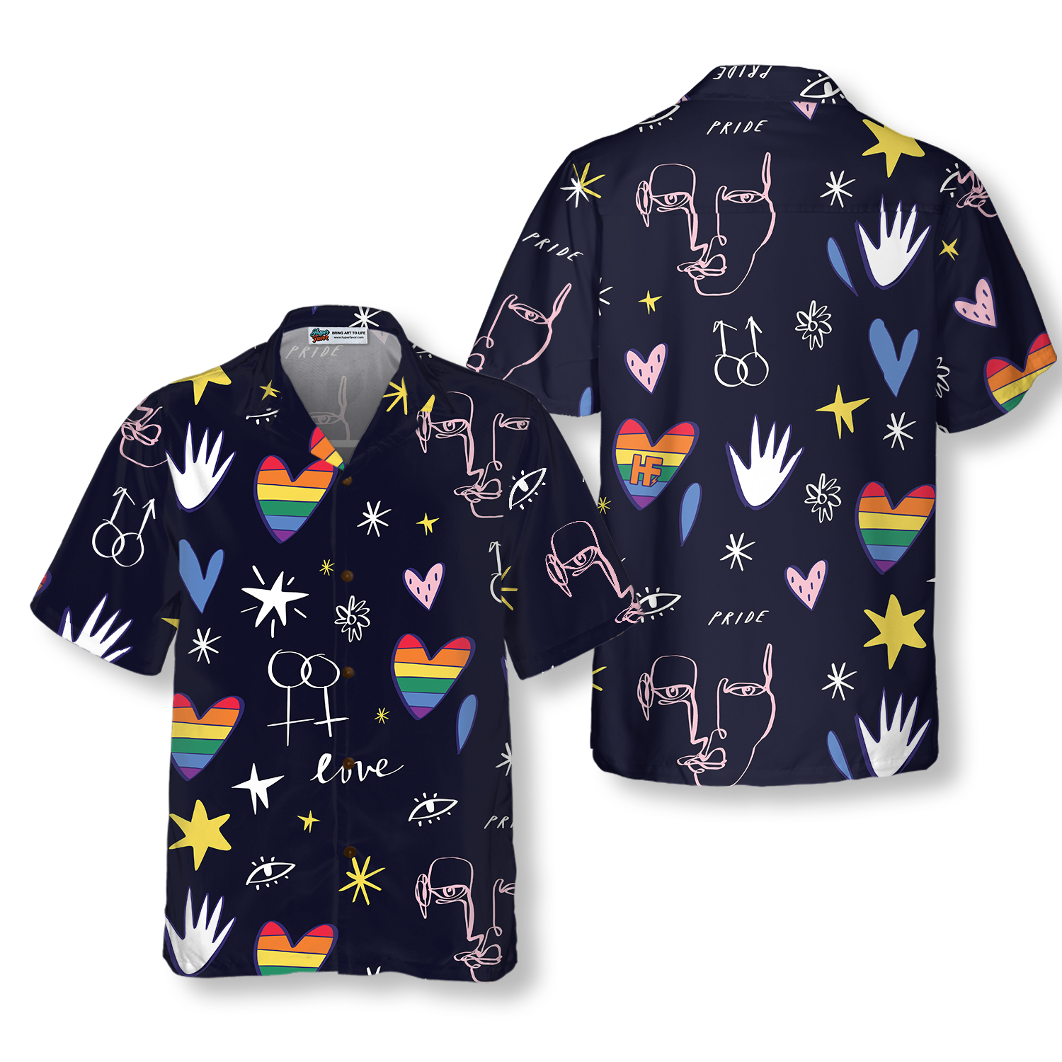 Happy LGBT Hawaiian Shirt - Hyperfavor