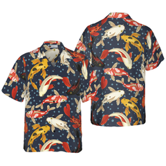 Koi Fish Pattern v1 Hawaiian Shirt - Hyperfavor