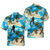 Bigfoot AIoha Beach Bigfoot Hawaiian Shirt, Palm Tree And Flower Blue Ocean Bigfoot Surfing Shirt For Men - Hyperfavor