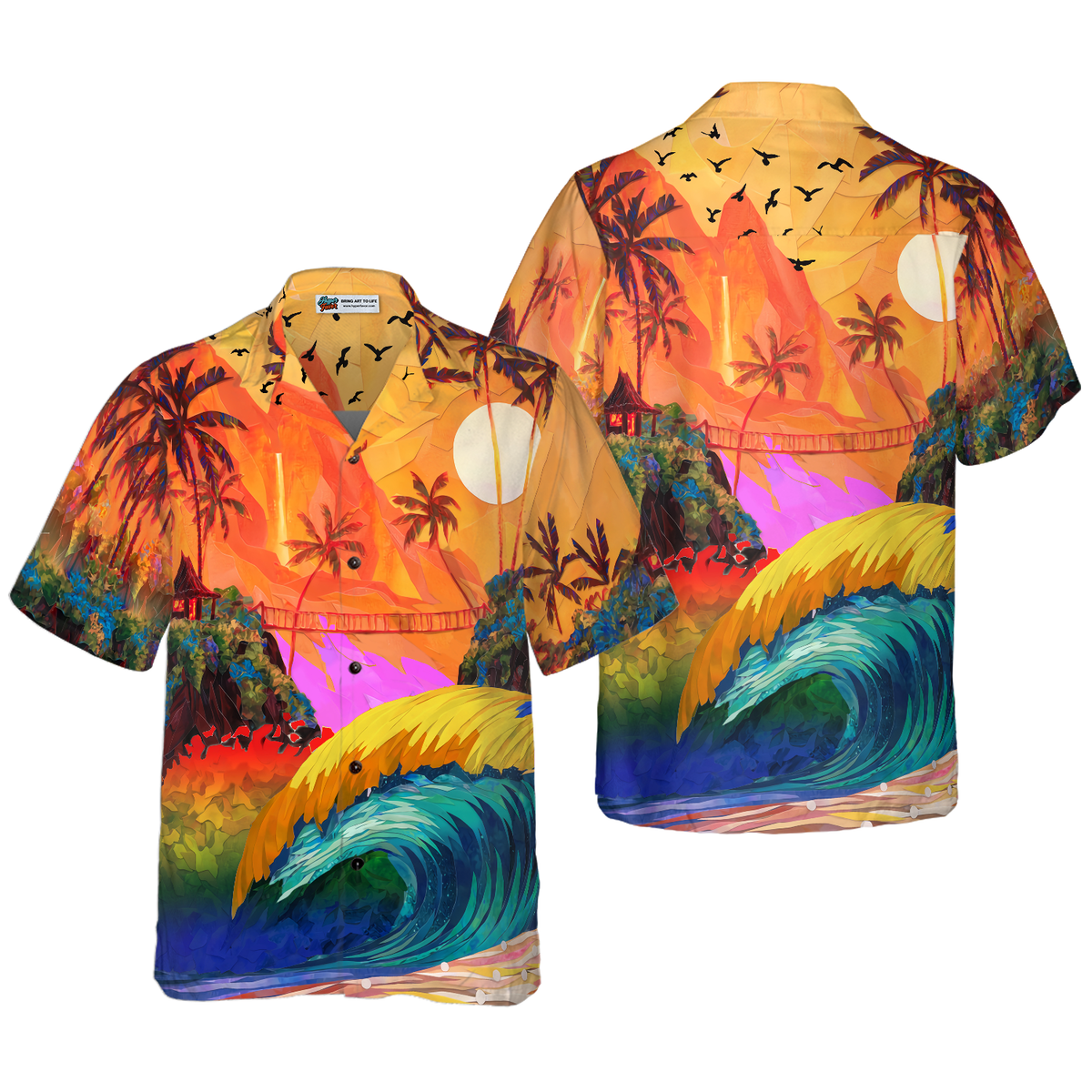 LGBT SUNSET HAWAIIAN SHIRT Hawaiian Shirt - Hyperfavor