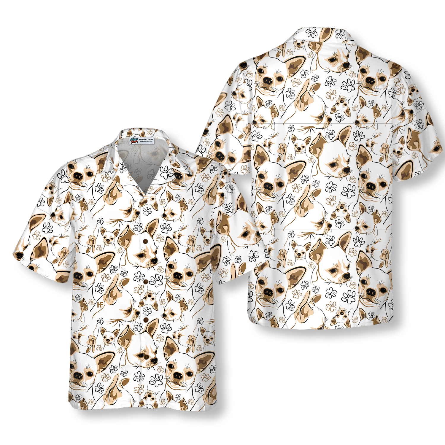 Cute Chihuahua Shirt For Men Hawaiian Shirt - Hyperfavor