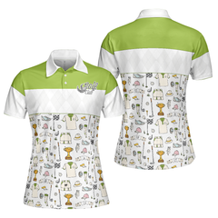 Golf Life In Green V2 Short Sleeve Women Polo Shirt - Hyperfavor