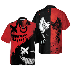 Halloween Evil Smile Hawaiian Shirt - Hyperfavor