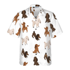 Puppies Run Around Poodle Shirt Hawaiian Shirt - Hyperfavor