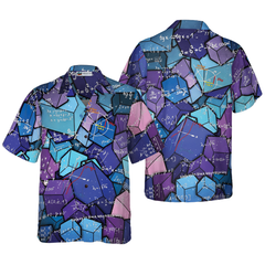 I Love Math Digital Pattern Hawaiian Shirt - Hyperfavor